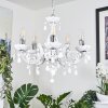 Malmback chandelier chrome, white, 5-light sources