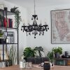 Malmback chandelier chrome, black, 5-light sources