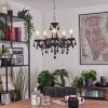 Malmback chandelier chrome, black, 5-light sources