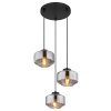 Globo CHRISTIANA Pendant Light black, 3-light sources