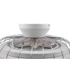 Reality Sandfjord ceiling fan LED chrome, 1-light source, Remote control