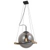 Globo LEONA Pendant Light Ecru, black, 1-light source