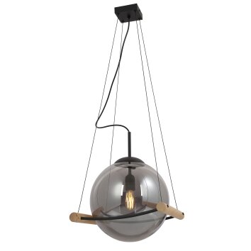 Globo LEONA Pendant Light Ecru, black, 1-light source