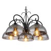 Globo COTTAGE Pendant Light black, 5-light sources