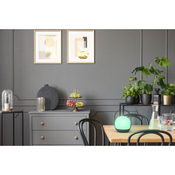 Lutec Cardi Table lamp LED black, white, 1-light source, Colour changer