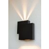 Lutec Rialto Outdoor Wall Light LED black, 2-light sources