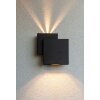 Lutec Rialto Outdoor Wall Light LED black, 2-light sources