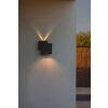 Lutec Rialto Outdoor Wall Light LED black, 2-light sources