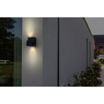 Lutec Marbo Outdoor Wall Light anthracite, 2-light sources