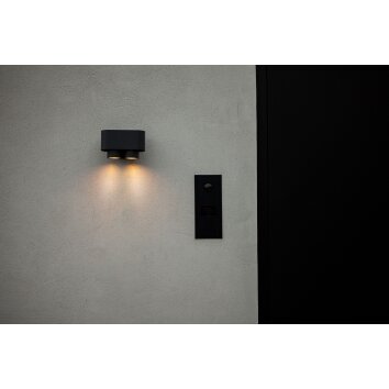 Lutec Cypres Outdoor Wall Light anthracite, 2-light sources