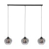 Steinhauer Lotus Pendant Light black, 3-light sources