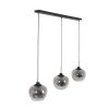 Steinhauer Lotus Pendant Light black, 3-light sources