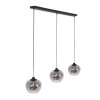 Steinhauer Lotus Pendant Light black, 3-light sources