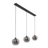 Steinhauer Lotus Pendant Light black, 3-light sources