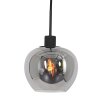Steinhauer Lotus Pendant Light black, 3-light sources