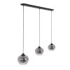 Steinhauer Lotus Pendant Light black, 3-light sources