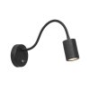Steinhauer Upround Wall Light LED black, 1-light source