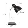 Steinhauer Spring Table lamp black, 1-light source