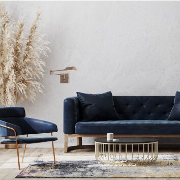 Steinhauer Retina Wall Light LED bronze, 1-light source