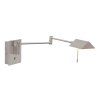 Steinhauer Retina Wall Light LED brushed steel, 1-light source