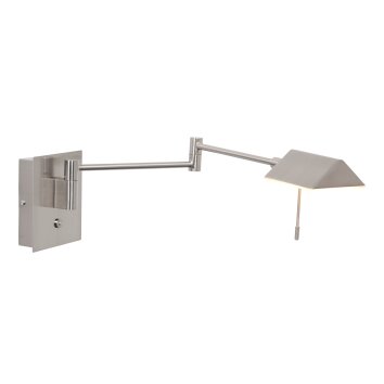 Steinhauer Retina Wall Light LED brushed steel, 1-light source
