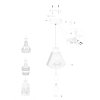 Steinhauer Grazioglass Pendant Light brass, 1-light source