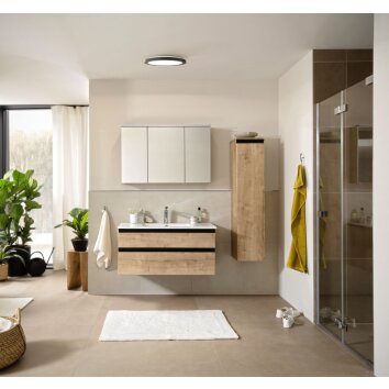 SCHÖNER WOHNEN-Kollektion Flat Ceiling Light LED black, white, 1-light source