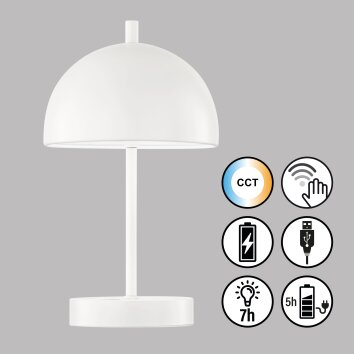 SCHÖNER WOHNEN-Kollektion Kia Table lamp LED white, 1-light source