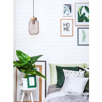 Brilliant Giada Pendant Light pink, 1-light source