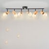 Brilliant Kerry Ceiling Light Ecru, black, 6-light sources