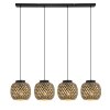 Globo COLLY Pendant Light black, 4-light sources
