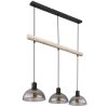 Globo LINDI Pendant Light Ecru, black, 3-light sources
