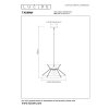 Lucide TASMAN Pendant Light gold, brass, 1-light source