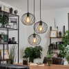Miton Pendant Light black, 3-light sources