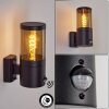 Tolsona Outdoor Wall Light black, 1-light source, Motion sensor