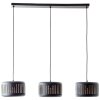 Brilliant Tyas Pendant Light black, 3-light sources