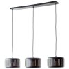 Brilliant Tyas Pendant Light black, 3-light sources
