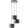Brilliant Tyas Pendant Light black, 3-light sources
