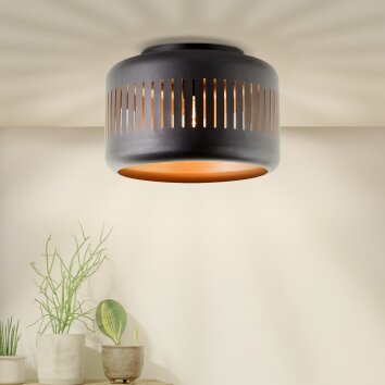 Brilliant Tyas Ceiling Light black, 1-light source