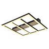 Globo FROOMY Ceiling Light LED Wood like finish, black, 1-light source