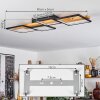 Pompu Ceiling Light LED black, 1-light source
