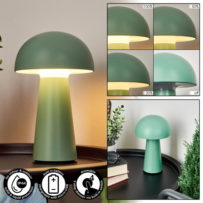 Telve Table lamp LED green, 1-light source