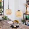 Bauro Pendant Light Ecru, 2-light sources