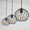 Miton Pendant Light black, 3-light sources
