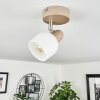 Sivol Ceiling Light matt nickel, sand-coloured, 1-light source