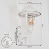 Jeannot Outdoor Wall Light white, 1-light source, Motion sensor