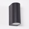 KOMOREN Outdoor Wall Light LED black, 2-light sources