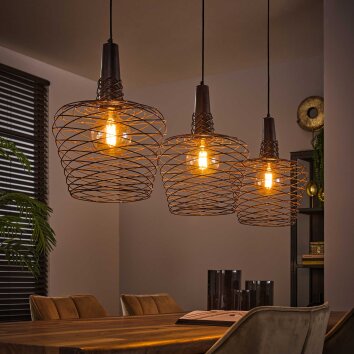 Accent Pendant Light copper, 3-light sources