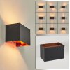 Badajoz Wall Light copper, black, 1-light source