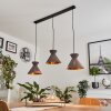 Pliche Pendant Light black, 3-light sources